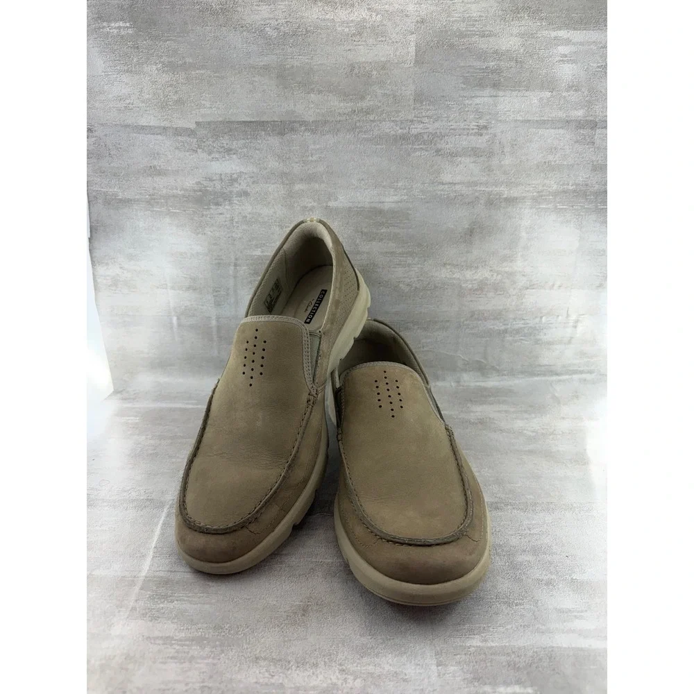 Clarks Men Step Allena Sun Tan Nubuck Slip On Loafers 26133166 Size 10M